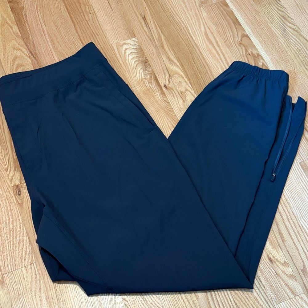 Crz Yoga lightweight men's quick dry jogger pants hiking pockets dark gray